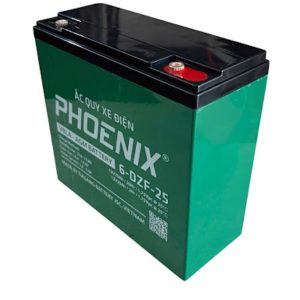 Ắc Quy Xe Điện Phoenix 6-DZF-25, 12V-25Ah