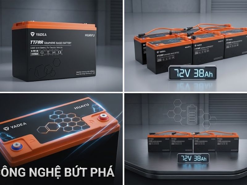 Ắc quy xe máy điện 72V 38Ah