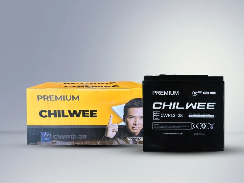 Ắc Quy Xe Máy Điện Chilwee CWP12-28 12V 25Ah