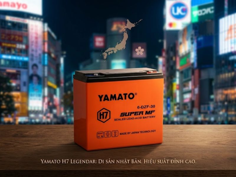 Ắc Quy Yamato Super H7 Legendar 6-PSB-30