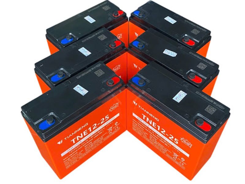 Bộ 6 bình Ắc Quy Xe Máy Điện 72V 25ah