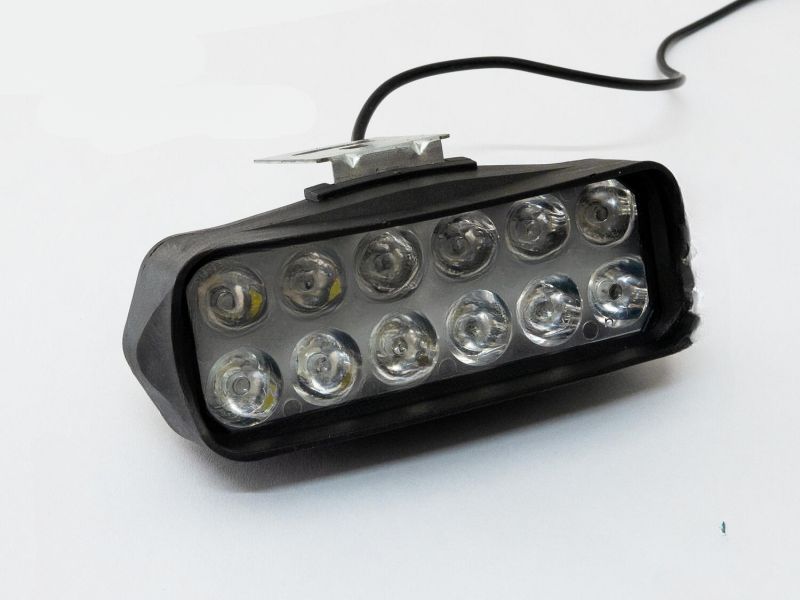 Đèn Trợ Sáng 12 LED Chữ Nhật