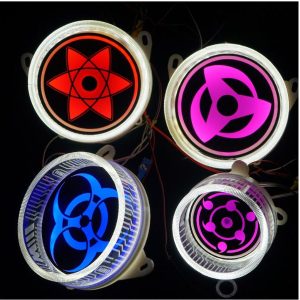 Mặt Led xoay Sharingan kèm vòng 3D