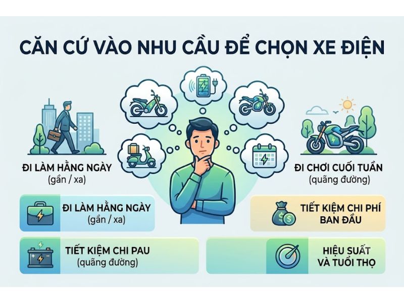 Nên Mua Xe Điện Pin Hay Ắc Quy Phù Hợp Nhu Cầu Sử Dụng