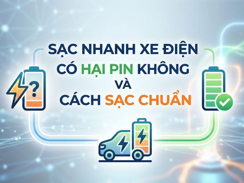 Sạc Nhanh Xe Điện Có Hại Pin Không Và Cách Sạc Chuẩn
