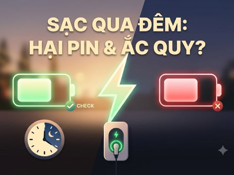 Sạc Xe Điện Qua Đêm Đúng Cách An Toàn Và Bền Pin